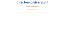 Tablet Screenshot of directory.pmiservizi.it